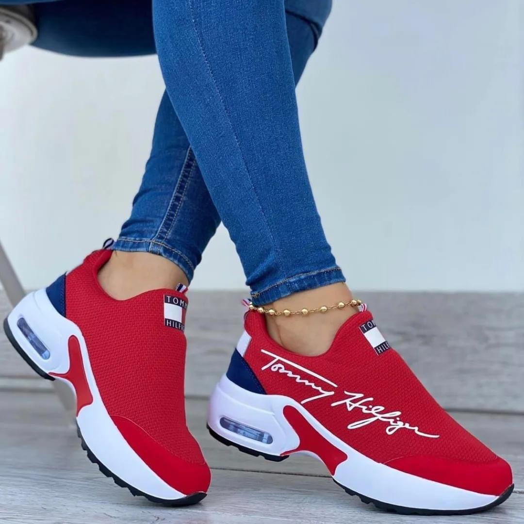Exclusivo - Calzado Tommy Hilfiger Dama 🟦⬜🟥