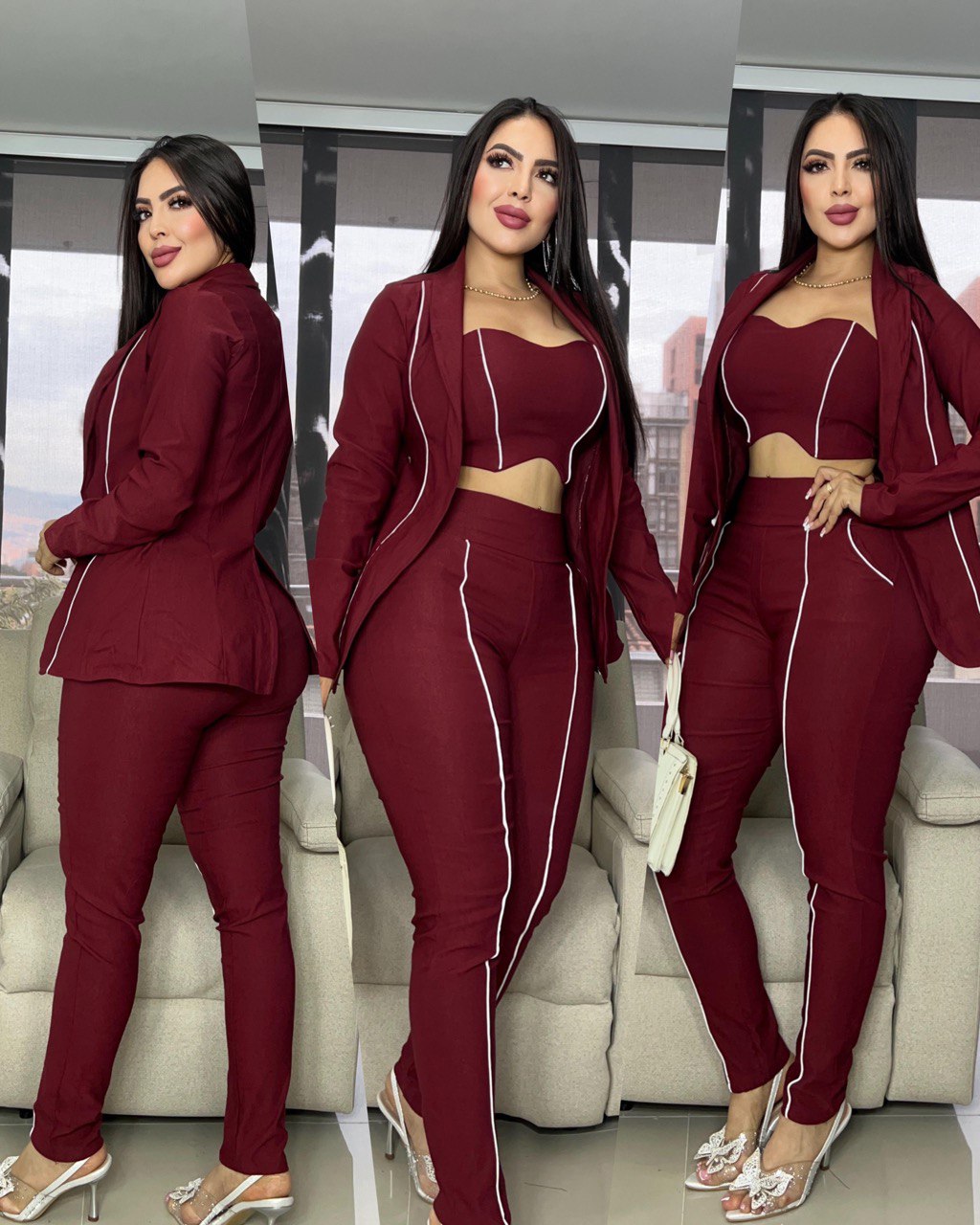 🌹Conjunto Formal 3 Piezas Anny 🌹
