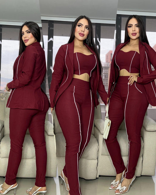 🌹Conjunto Formal 3 Piezas Anny 🌹