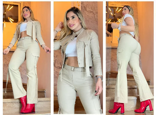 🪄En tendencia -  Set 3 Piezas Tipo Cargo Talla Única 🪄